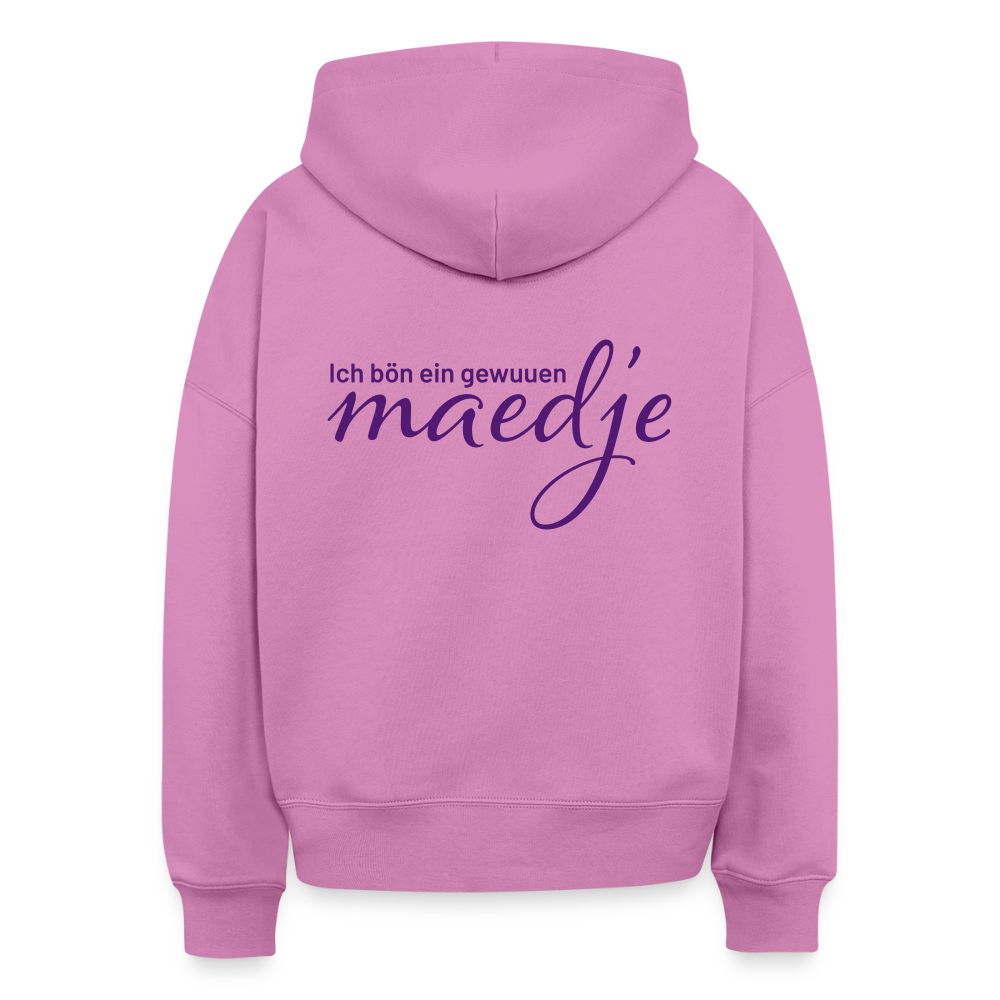Hoodie met uitdrukking Ich bön ein gewuuen maedje - Roze