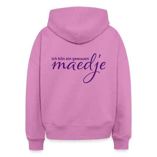 Hoodie met uitdrukking Ich bön ein gewuuen maedje - Roze