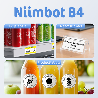 Niimbot B4 - Draadloze Labelpinter Geschikt voor Verzendlabels PostNL en DHL - Labelmaker - Space Blue