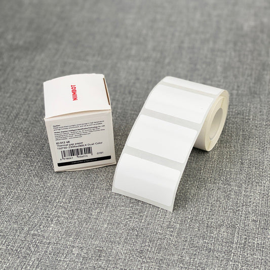 Papieren Niimbot thermische label vellen voor de Niimbot B21 Pro, B1 Pro en B4 labelprinters.