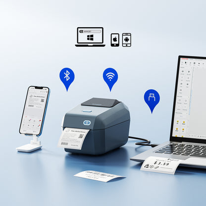 Niimbot K3W - Draadloze Labelprinter - Wifi & Bluetooth - 180 mm/s - 203DPI - Thermisch Printer - Breedte 20-80mm - Geschikt voor Windows, iOS & Android