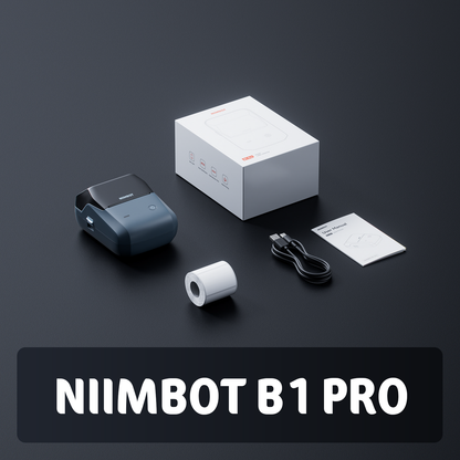 Niimbot B1 Pro - Labelprinter - Bluetooth - Printbreedte 20-50mm - Direct Thermisch - 300dpi - 1500mAh - Groen