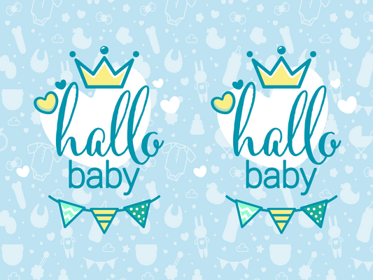 Deltabord Baby geboren jongetje raamborden