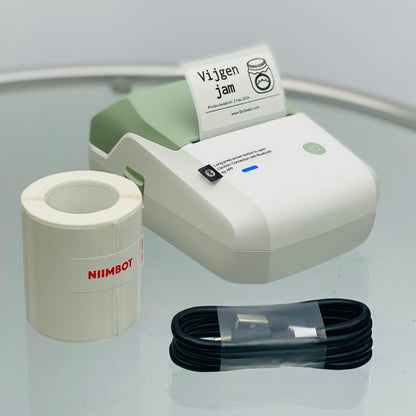 Niimbot B1 Pro - Labelprinter - Bluetooth - Printbreedte 20-50mm - Direct Thermisch - 300dpi - 1500mAh - Groen