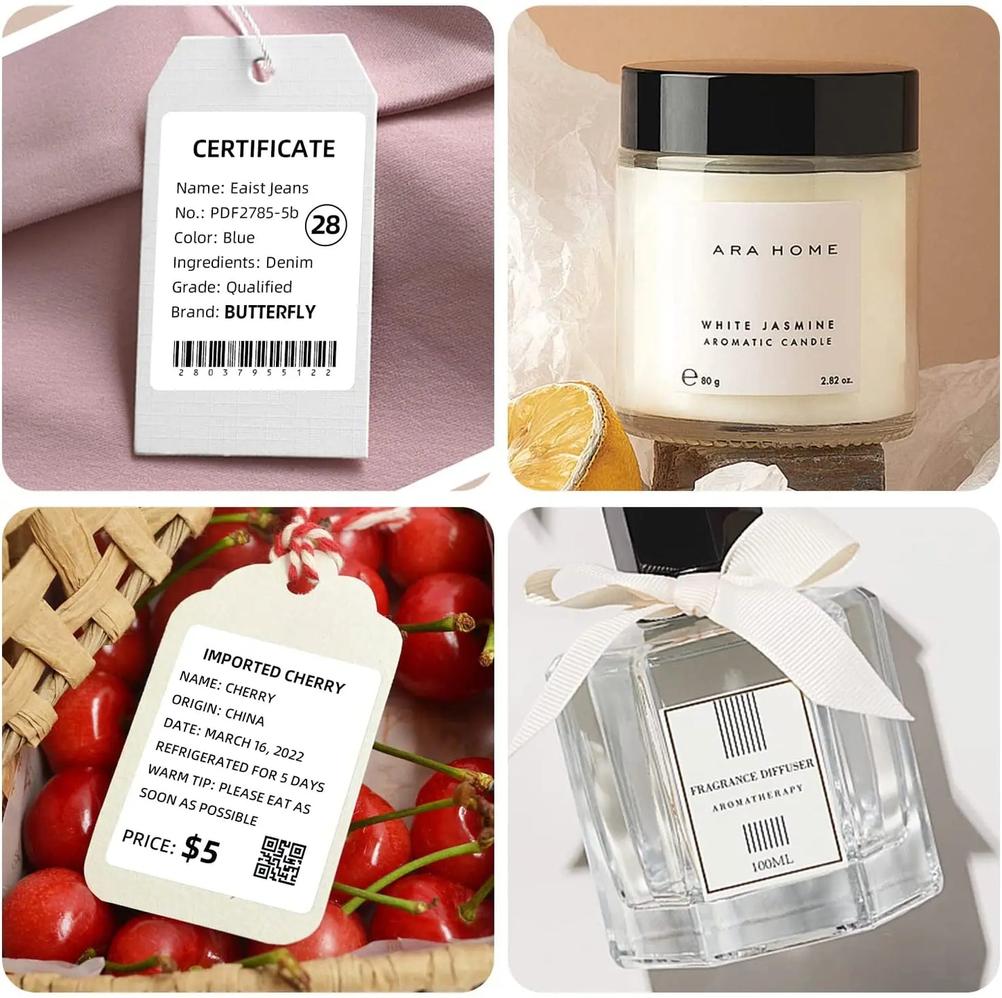 Etiketten op rol voor de NIIMBOT B1, B21 en Pro en de B3s