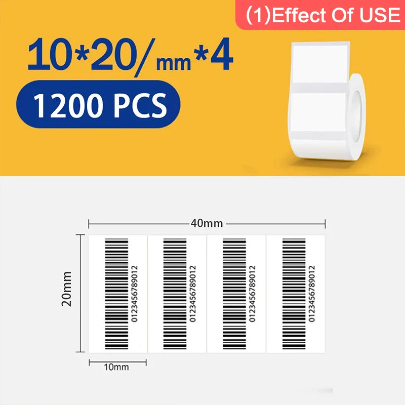 Etiketten op rol voor de NIIMBOT B1, B21 en Pro en de B3s
